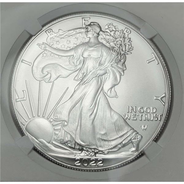 7K Metals 2022 American Silver Eagle Type 2 NGC MS70 U.S. State Series