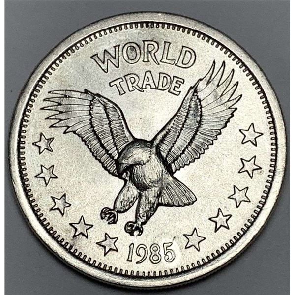 1985 World Trade Eagle One World Trade Unit 1 ozt .999 Silver