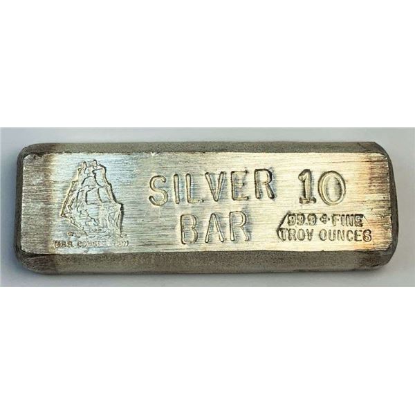 U.S.S. Constitution Ship 10 ozt .999 Silver Bar