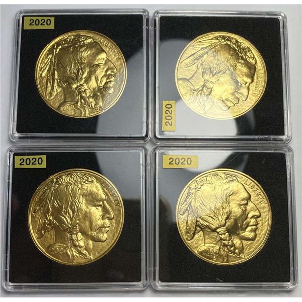 Last Minute! (4) Pack 2020 Buffalo 1 ozt .9999 Gold $50