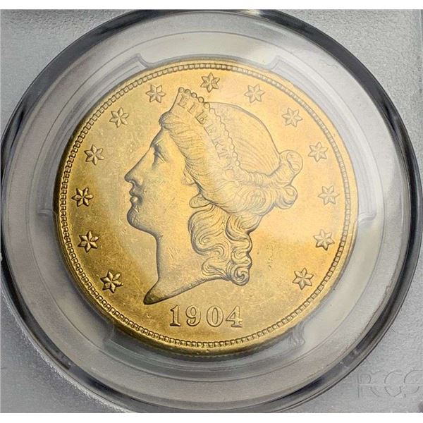 Last Minute! 1904 Gold $20 Liberty Head PCGS MS63