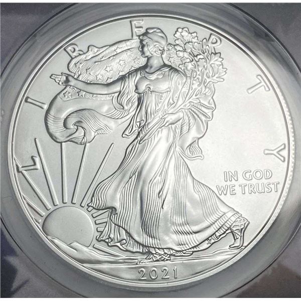 2021 American Silver Eagle Type 1 ANACS MS70 A First Strike Coin