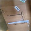 Image 2 : WHITE ELECTRIC SINGLE MOTOR DESK FRAME W/ ABOVE  HEAD CLAMP ON SHELF