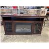 Image 1 : MUSKOKA BELLAMY MAHOGANY FINISH ELECTRIC  FIREPLACE, WORKING WITH REMOTE