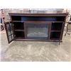 Image 2 : MUSKOKA BELLAMY MAHOGANY FINISH ELECTRIC  FIREPLACE, WORKING WITH REMOTE