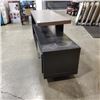 Image 2 : MODERN 2 TONE TV STAND / MEDIA CABINET 60 INCH  LONG