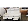 Image 2 : WHITE LEATHER CELLINI 3 SEAT SOFA