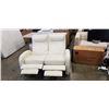 Image 2 : WHITE LEATHER CELLINI LOVE SEAT