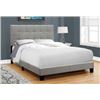 Image 1 : DOUBLE SIZE MONARCH TRANSITIONAL UPHOLSTERED  FLATFORM BED - RETAIL $285