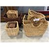 Image 1 : LOT OF NEW WICKER BASKETS