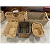 Image 3 : LOT OF NEW WICKER BASKETS