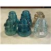 Image 2 : LOT OF VINTAGE GLASS INSULATORS