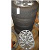 Image 1 : Set of 4 Snow Tires & Wheel Covers Cat C