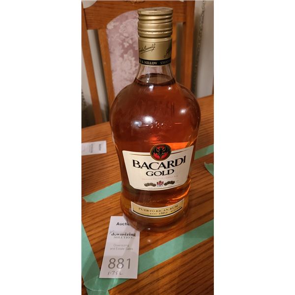 New Bacardi Gold Puerto Rican Rum