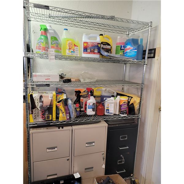 6 Level Metal Rolling Shelf - Cat C