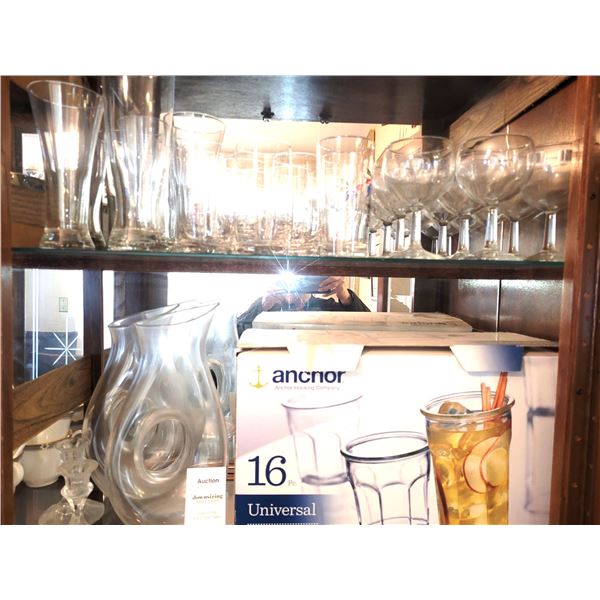 2 Shelves of Glassware - Cat A