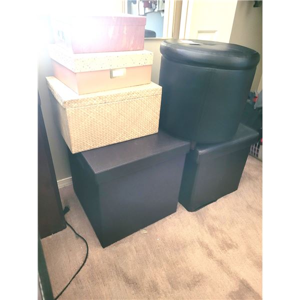 Storage Ottomans and Boxes - Cat A