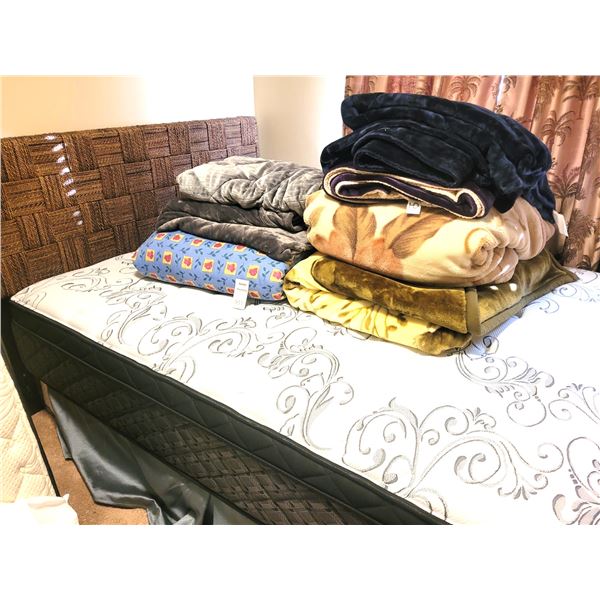 Double Size Headboard, Mattress and Bedding - Cat B