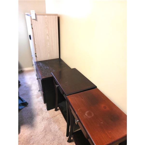 Cabinet, Side Table and Pair of End Tables - Cat B
