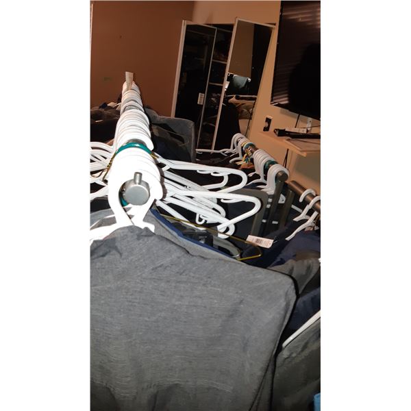 Rolling 2 Sided Clothing Rack - Category B