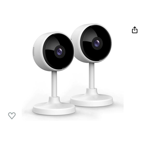 Group of 2 NEW Litokam - 2pack 1080p wifi smart cameras (compatible w/ Alexa)