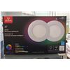 Image 2 : Group of 3 misc. lighting - includes Koda Motion Activated LED solar floodlight/globe 4in smart rece