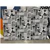 Image 2 : Group of 4 print & pattern wall art hangings (assorted sizes)