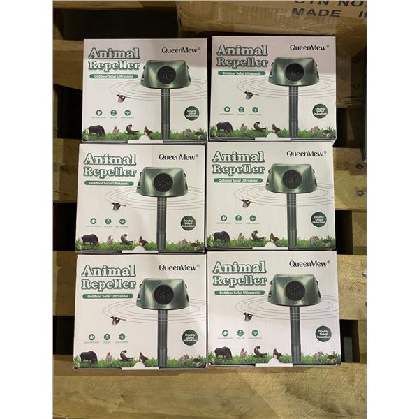 QueenMew - group of 6 NEW outdoor solar ultrasonic - animal repellers