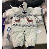 Image 2 : Vine - Group of 4 baby winter onesies - for 6 months