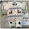 Image 2 : Vine - Group of 5 baby winter onesies - for 6 months