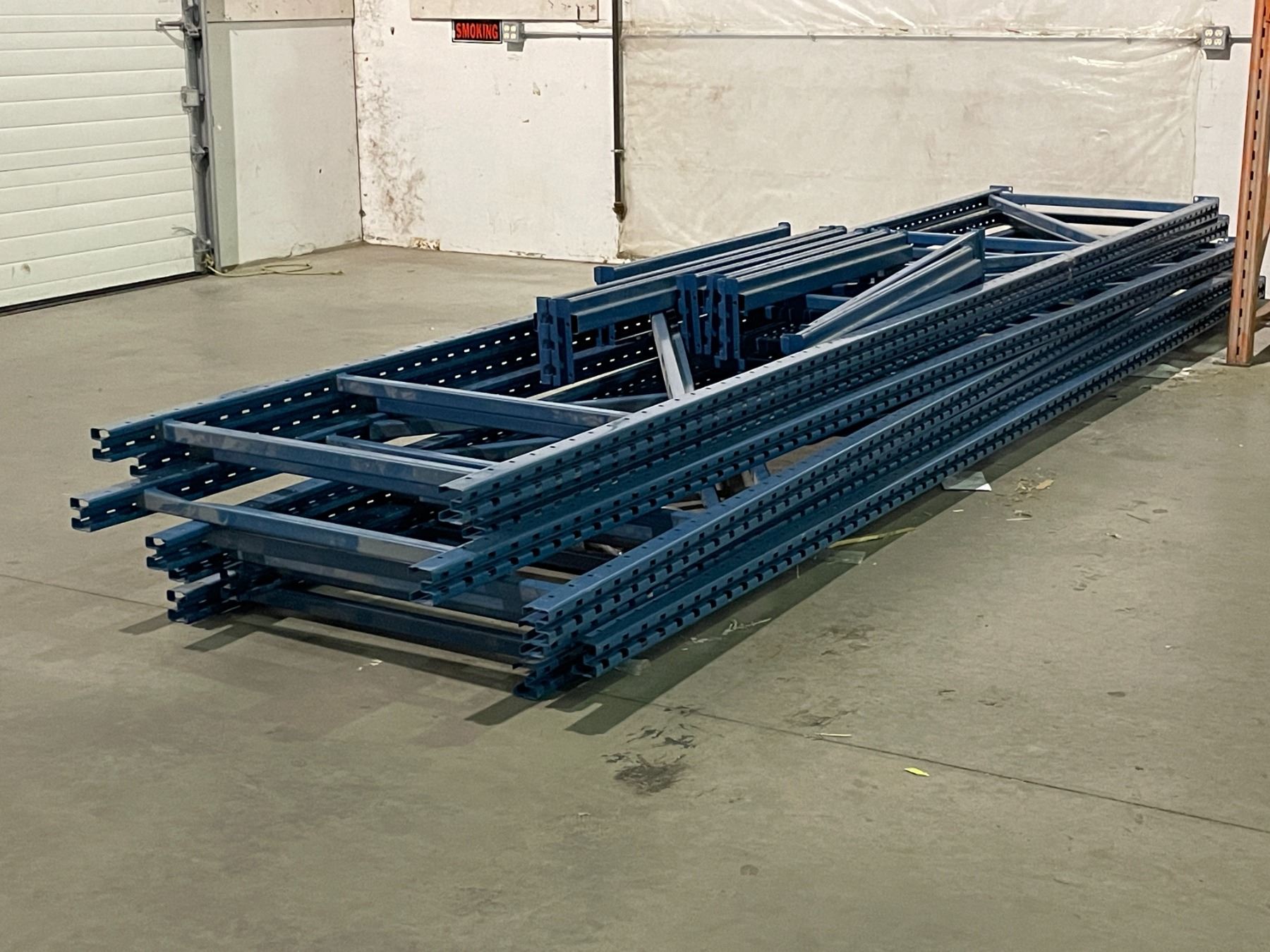 NEW Pallet Racking - includes 6 vertical beams (approx. 19ft) & 8 ...