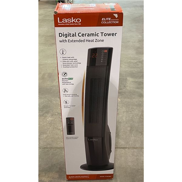 Lasko digital ceramic tower w/extended heat zone (store return(s))