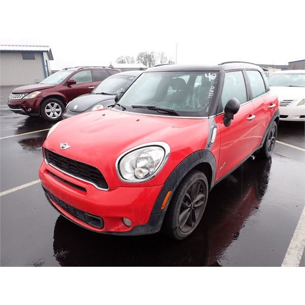 2011 Mini Cooper S Countryman RUNS WITH MECHANICAL PROBLEMS Speeds