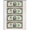 Image 3 : U.S. Commemorative Gallery $2 Bills 4 Uncut Bills