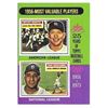 Image 1 : 1975 Topps 1956 MLB Most Valuable Players Mickey Mantle Don Newcombe Card #194