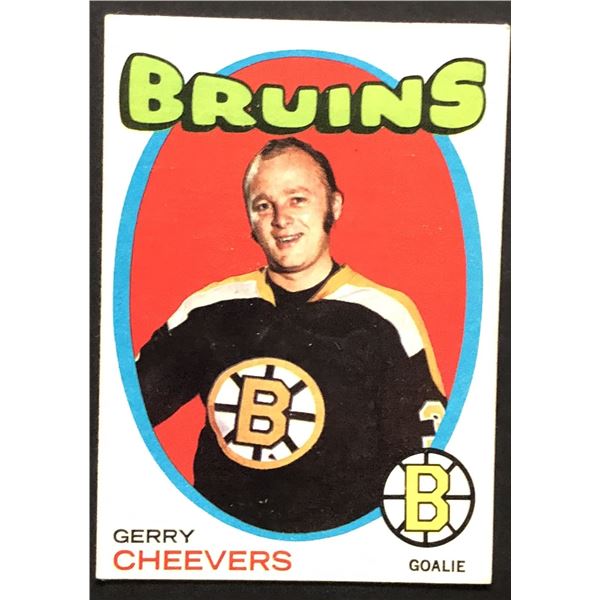 1971-72 O-PEE-CHEE Gerry Cheevers (HOF)