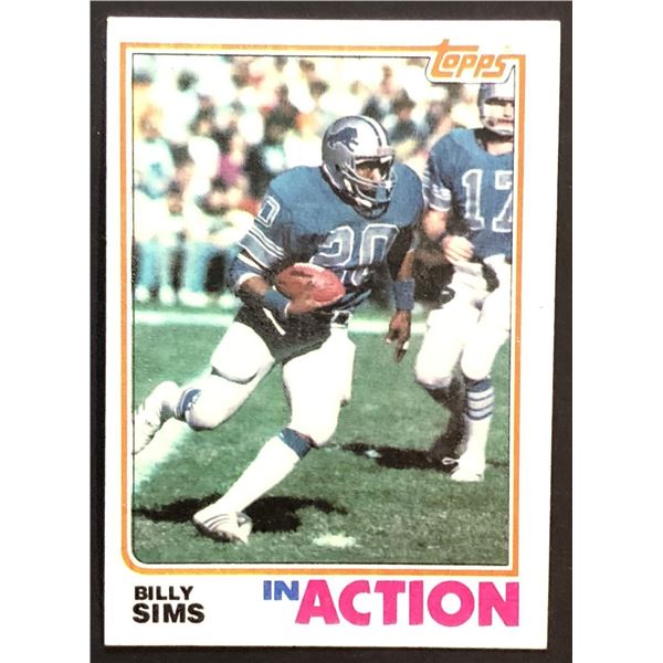 1982 TOPPS Billy Sims IA (HOF)