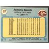 Image 2 : 1982 FLEER Johnny Bench (HOF)