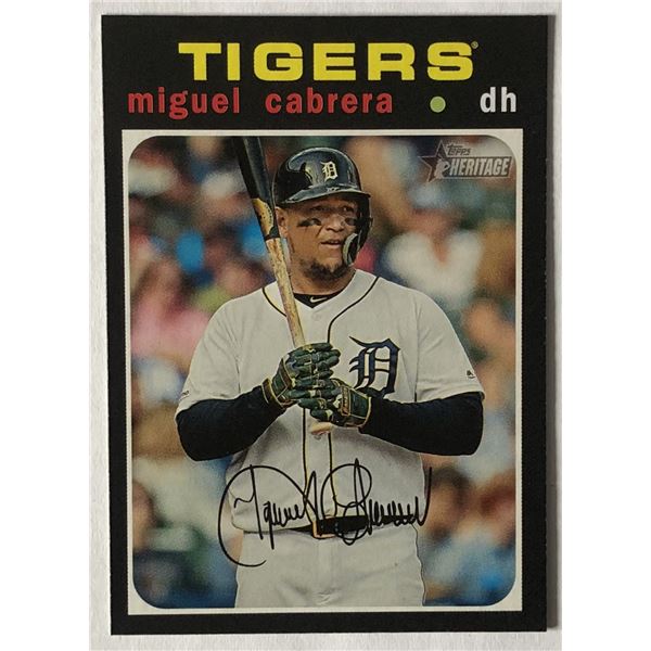 2020 TOPPS HERITAGE Miguel Cabrera