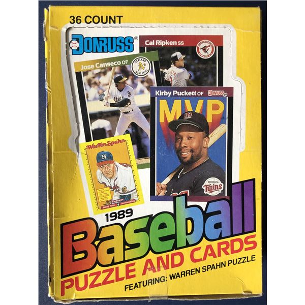 1989 DONRUSS Baseball unopened wax box (36 ct)