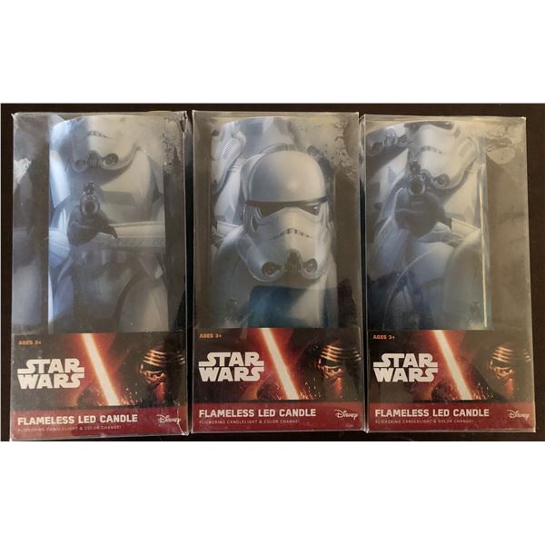 3 Color Changing Star Wars Flameless LED Candles