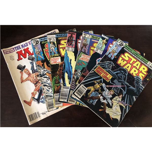 5 Vintage Star Wars Comics w/ vintage Mad Magazine Star Wars issue 1978