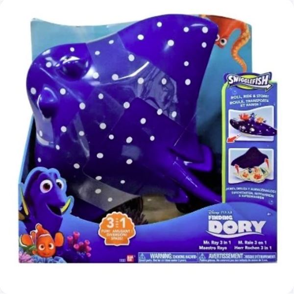 Dory Ray Disney Pixar Finding Dory Swigglefish Mr. Ray 3 in 1 (NEW)