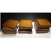 Image 1 : Qty 35 Square Wooden Trays 12"x12"x1"H