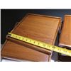 Image 8 : Qty 35 Square Wooden Trays 12"x12"x1"H
