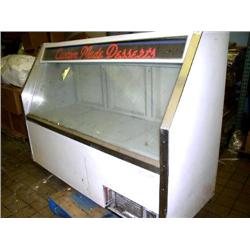 Lot of 3 Items, Dissassembled Cooler with Glass Doors 81"H x 61"W x 34"D and Very well used Piece of