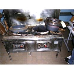 Gas Wok 63" H x 60"W x 37"D