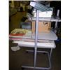 Image 1 : Rolling Cart, 3 Tiered with Sight screener, storage boxes and box of cable 53"H x 25" x 29"D