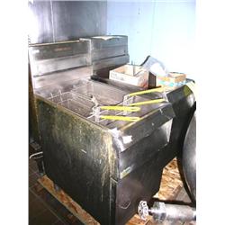Pair of Stainless Steel Fryers:  one  Pictofoiatotar and Frialator  47" H x 20"W x 35"D