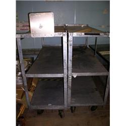 2 Rollaround Carts with wheels  75"W x 67"H x 26"D